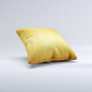 Bright Brushed Gold Surface ink-Fuzed Decorative Throw Pillow