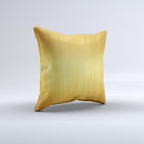 Bright Brushed Gold Surface ink-Fuzed Decorative Throw Pillow