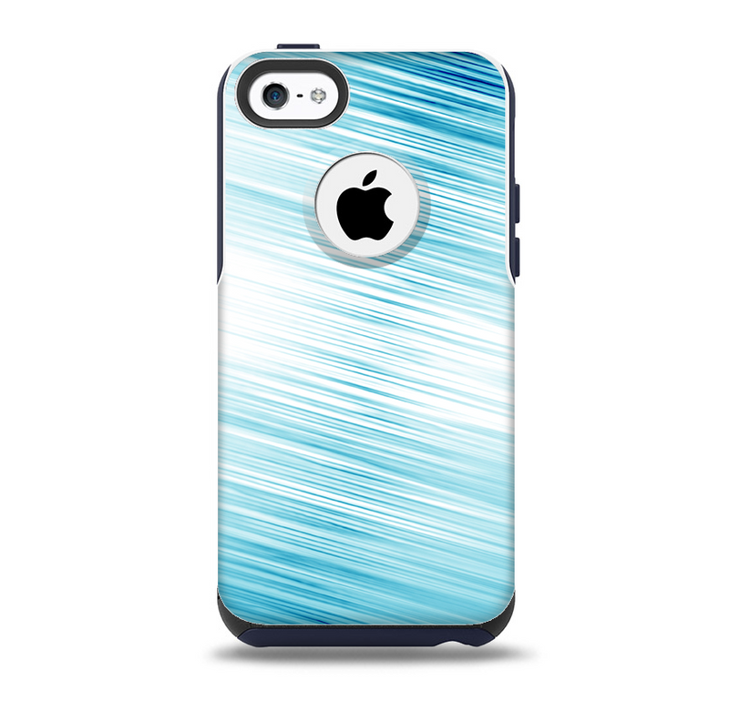 Bright Diagonal Blue Streaks Skin for the iPhone 5c OtterBox Commuter Case