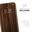 Bright Ebony Woodgrain 2 - Vinyl Skin Wrap for iPhone 17 Pro Max, 17 Pro, 17 Air, 17, 16 & All Models — Soft Matte or Ultra Gloss