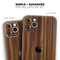 Bright Ebony Woodgrain 2 - Skin-Kit compatible with the Apple iPhone 13, 13 Pro Max, 13 Mini, 13 Pro, iPhone 12, iPhone 11 (All iPhones Available)