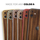 Bright Ebony Woodgrain 2 - Vinyl Skin Wrap for iPhone 17 Pro Max, 17 Pro, 17 Air, 17, 16 & All Models — Soft Matte or Ultra Gloss