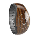 Bright Ebony Woodgrain - Decal Skin Wrap Kit for the Disney Magic Band