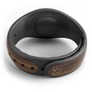 Bright Ebony Woodgrain - Decal Skin Wrap Kit for the Disney Magic Band
