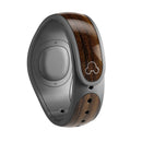Bright Ebony Woodgrain - Decal Skin Wrap Kit for the Disney Magic Band