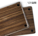 Bright Ebony Woodgrain - Skin Decal Wrap Kit Compatible with the Apple MacBook Pro, Pro with Touch Bar or Air (11", 12", 13", 15" & 16" - All Versions Available)