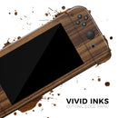 Bright Ebony Woodgrain // Skin Decal Wrap Kit for Nintendo Switch Console & Dock, Joy-Cons, Pro Controller, Lite, 3DS XL, 2DS XL, DSi, or Wii - Vinyl Skin Wrap for Nintendo Switch 2, OLED, Lite, Pro Controller, Wii & Classic Handhelds