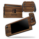 Bright Ebony Woodgrain - Vinyl Skin Wrap for Nintendo Switch 2, OLED, Lite, Pro Controller, Wii & Classic Handhelds