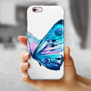 Bright Graceful Butterfly iPhone 6/6s or 6/6s Plus 2-Piece Hybrid INK-Fuzed Case
