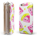 Bright Highlighter WaterColor-Melins iPhone 6/6s or 6/6s Plus 2-Piece Hybrid INK-Fuzed Case