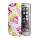 Bright Highlighter WaterColor-Melins iPhone 6/6s or 6/6s Plus 2-Piece Hybrid INK-Fuzed Case