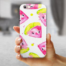 Bright Highlighter WaterColor-Melins iPhone 6/6s or 6/6s Plus 2-Piece Hybrid INK-Fuzed Case