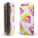 Bright Highlighter WaterColor-Melins iPhone 6/6s or 6/6s Plus 2-Piece Hybrid INK-Fuzed Case