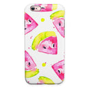 Bright Highlighter WaterColor-Melins iPhone 6/6s or 6/6s Plus 2-Piece Hybrid INK-Fuzed Case