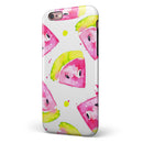 Bright Highlighter WaterColor-Melins iPhone 6/6s or 6/6s Plus 2-Piece Hybrid INK-Fuzed Case