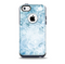 Bright Light Blue Swirls with Butterflies Skin for the iPhone 5c OtterBox Commuter Case