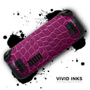 Bright Magenta Aligator Skin // Vinyl Skin Wrap for Steam Deck OLED & Steam Deck (LCD) — Soft Matte or Ultra Gloss