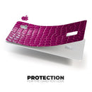 Bright Magenta Aligator Skin  - Premium Protective Decal Skin-Kit for the Apple Credit Card