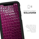 Bright Magenta Aligator Skin  - Skin Kit for the iPhone OtterBox Cases