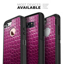 Bright Magenta Aligator Skin  - Skin Kit for the iPhone OtterBox Cases