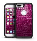 Bright Magenta Aligator Skin  - iPhone 7 or 7 Plus Commuter Case Skin Kit