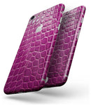 Bright Magenta Aligator Skin  - Skin-kit for the iPhone 8 or 8 Plus