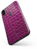 Bright Magenta Aligator Skin  - iPhone X Skin-Kit