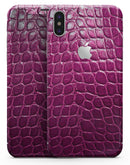 Bright Magenta Aligator Skin  - iPhone X Skin-Kit
