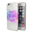 Bright Make it Happen iPhone 6/6s or 6/6s Plus 2-Piece Hybrid INK-Fuzed Case