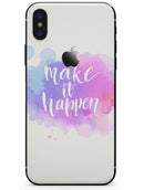 Bright Make it Happen - iPhone X Skin-Kit
