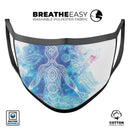 Bright Oil Yoga Mood - Made in USA Mouth Cover Unisex Anti-Dust Cotton Blend Reusable & Washable Face Mask with Adjustable Sizing for Adult or Child