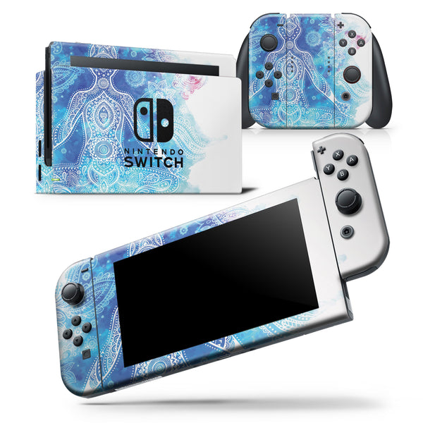 Bright Oil Yoga Mood - Skin Wrap Decal for Nintendo Switch Lite Console & Dock - 3DS XL - 2DS - Pro - DSi - Wii - Joy-Con Gaming Controller