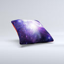 Bright Open Universe Ink-Fuzed Decorative Throw Pillow