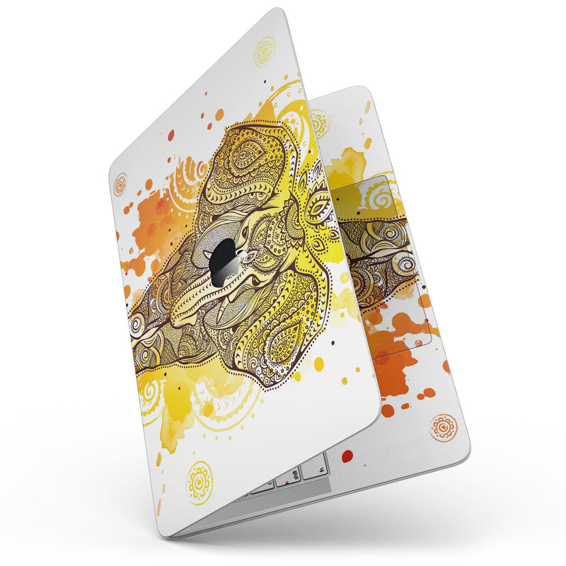 MacBook Pro with Touch Bar Skin Kit - Bright_Orange_Ethnic_Elephant-MacBook_13_Touch_V7.jpg?