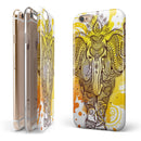 Bright Orange Ethnic Elephant iPhone 6/6s or 6/6s Plus 2-Piece Hybrid INK-Fuzed Case