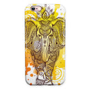 Bright Orange Ethnic Elephant iPhone 6/6s or 6/6s Plus 2-Piece Hybrid INK-Fuzed Case