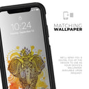 Bright Orange Ethnic Elephant - Skin Kit for the iPhone OtterBox Cases