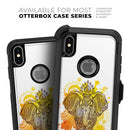 Bright Orange Ethnic Elephant - Skin Kit for the iPhone OtterBox Cases