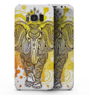 Bright Orange Ethnic Elephant - Samsung Galaxy S8 Full-Body Skin Kit