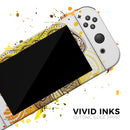 Bright Orange Ethnic Elephant // Skin Decal Wrap Kit for Nintendo Switch Console & Dock, Joy-Cons, Pro Controller, Lite, 3DS XL, 2DS XL, DSi, or Wii - Vinyl Skin Wrap for Nintendo Switch 2, OLED, Lite, Pro Controller, Wii & Classic Handhelds