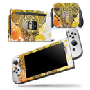 Bright Orange Ethnic Elephant - Vinyl Skin Wrap for Nintendo Switch 2, OLED, Lite, Pro Controller, Wii & Classic Handhelds