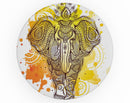 Bright Orange Ethnic Elephant - Skin Kit for PopSockets and other Smartphone Extendable Grips & Stands