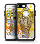 Bright Orange Ethnic Elephant - iPhone 7 or 7 Plus Commuter Case Skin Kit