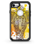 Bright Orange Ethnic Elephant - iPhone 7 or 8 OtterBox Case & Skin Kits