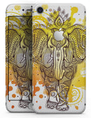 Bright Orange Ethnic Elephant - Skin-kit for the iPhone 8 or 8 Plus