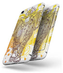 Bright Orange Ethnic Elephant - Skin-kit for the iPhone 8 or 8 Plus