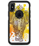 Bright Orange Ethnic Elephant - iPhone X OtterBox Case & Skin Kits