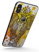 Bright Orange Ethnic Elephant - iPhone X Skin-Kit