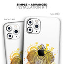 Bright Orange Ethnic Elephant  - Protective Skin Wrap & Decal – Compatible with iPhone SE to iPhone 17 Pro Max (All Models)