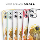 Bright Orange Ethnic Elephant  - Protective Skin Wrap & Decal – Compatible with iPhone SE to iPhone 17 Pro Max (All Models)